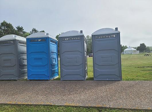 we offer a variety of event restrooms for rental, including standard portable toilets, luxury trailers, and handicap-accessible units