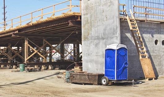 convenient construction site toilets providing easy access for workers